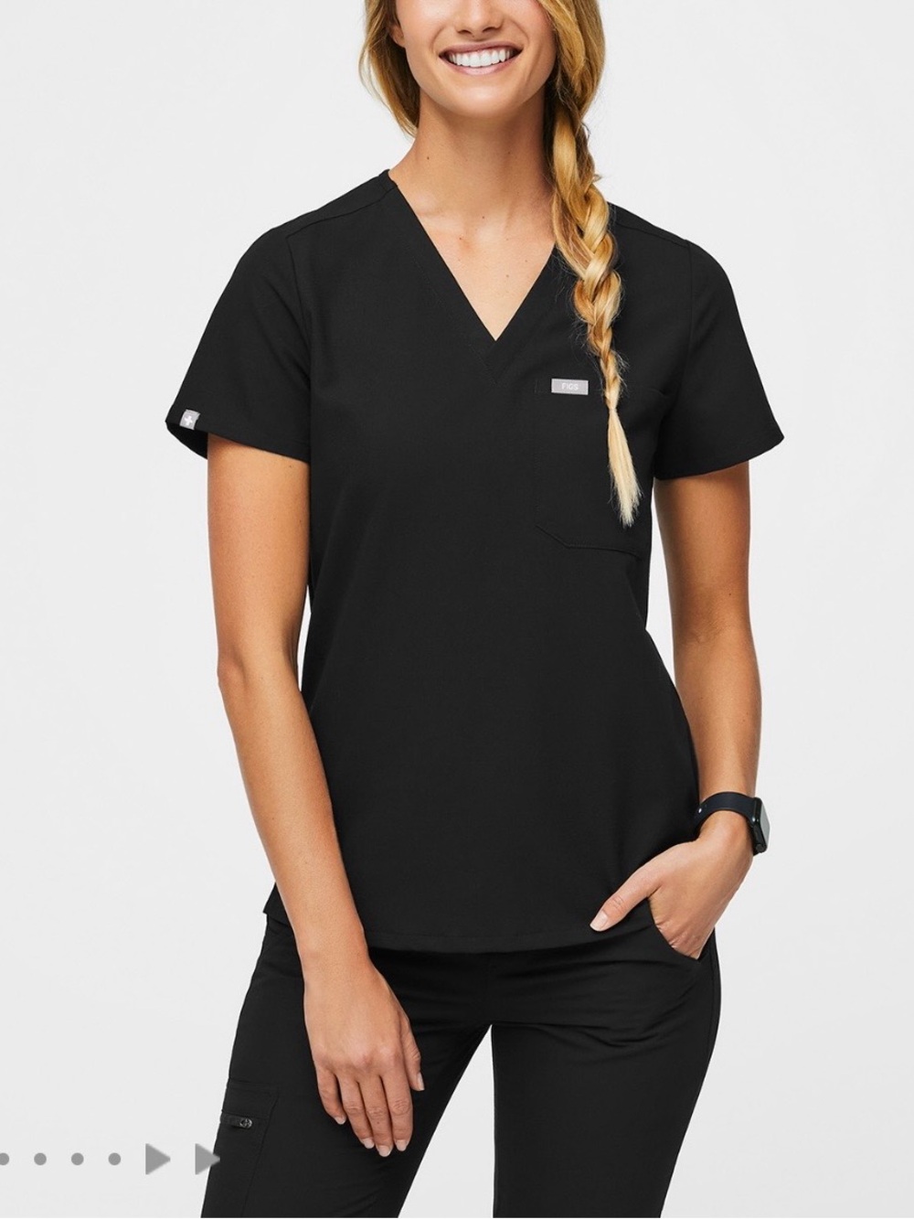 FIGS Scrub Set- Black - Picture 4 of 12